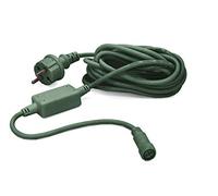hellum Cable de conexión para guirnaldas de luces System-Profi extensibles / 5 m/interior y exterior/cable verde 555127