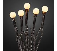 Hellum Cadena de Luces con Temporizador, Guirnalda Bombillas 20 ledes, Lucecitas LED Decorativas Blanca cálida, Funciona con Pilas 521177