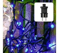Hellum cadena de luces LED azul con 80 LED, cadena de luces para exteriores o interiores con alimentación eléctrica, cadena de luces para exteriores de 7,9 m <59 lm 560848.