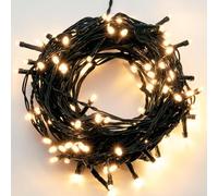 Hellum LED luces de hadas al aire libre con 400 LEDs, luces de hadas al aire libre poder blanco cálido con función de temporizador, 39,9m con, cable verde <59 lm 577204