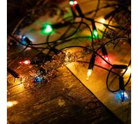 Hellum luces Navidad colorido, luces hadas 20 Pisello luz, guirnalda de luz para interiores, iluminado longitud 2.85m, colorido ligero, cable verde < 59 lumen 832075