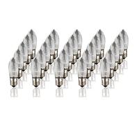 Hellum Velas de repuesto para arco, 25 unidades, 34 V, 3 W, para árbol de Navidad, guirnaldas de luces interiores con 7 puntos de combustión, bombillas para arco de luz E10/34 V/3 W/22 lúmenes 919110