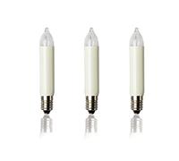 Hellum Velas de repuesto para arco flotante, 3 unidades, 16 V, 3 W, para árbol de Navidad, velas, cadenas de luces interiores y exteriores, con 15 focos, 3 W/22 lúmenes, 934038
