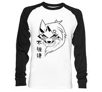 Helluva Boss Loona Unisex Camiseta De Béisbol Manga Larga Hombre Mujer Blanca Negra