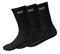 Helly Hansen 3-Pack Cotton Sport Sock - Calcetines, Unisex Adultos, Negro - (990 Black)