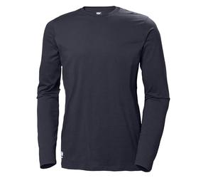 Helly-Hansen 79159_590-L W Classic - Camiseta de Manga Larga, Color Azul Marino, Talla L