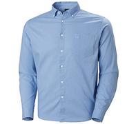 Helly Hansen Camiseta Club LS Camisa Abotonada, 627 Azul Brillante, XXL para Hombre