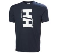Helly Hansen Camiseta Core Graphic para Hombre, Azul Marino, L