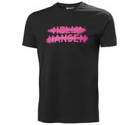 Helly Hansen Core Graphic T Camiseta, Negro 994, S para Hombre