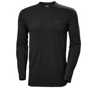 Helly Hansen Camiseta de Manga Larga Nord Graphic T-Shir para Hombre, 983 Ébano, S