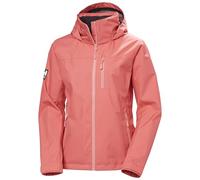 Helly Hansen Chaqueta con capucha W Crew 2.0 para mujer, color rosa atardecer, talla M