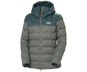 Helly Hansen Chaqueta de plumón Verglas Glacier para mujer, 485 Grey Cactus/Dark Creek, S
