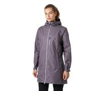 Helly Hansen Chaqueta Mujer Long Belfast - Abrigo Impermeable de Lluvia con Capucha Ajustable y Bolsillos de Cremallera