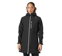 Helly Hansen Chaqueta Mujer Long Belfast - Abrigo Impermeable de Lluvia con Capucha Ajustable y Bolsillos de Cremallera