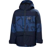 Helly-Hansen - Chaquetas de esquí niños - Jr Summit 2.0 Jacket Dark Blue Aop - Talla 10 años - Azul marino Azul marino 10 años