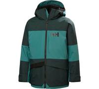 Helly-Hansen - Chaquetas de esquí niños - Jr Summit 2.0 Jacket Opal Green - Talla 10 años - Verde Verde 10 años