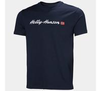 Helly Hansen Hombres Core Graphic T 2.0, Azul Marino, L
