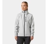 Helly Hansen Mujeres Chaqueta con capucha W Crew 2.0, Gris Niebla, S
