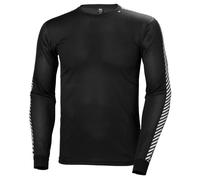 Helly Hansen Hombres Tripulación de rayas HH Lifa, Negro, XL