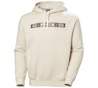 Helly-Hansen Elevate Hoodie - Sudadera con capucha para hombre con cordón, bolsillo frontal tipo canguro, puños acanalados, logotipo bordado, 034 crema, XX-Large