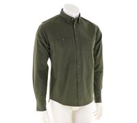 Helly Hansen F2F Organic Cotton Flannel Caballeros Camisa S Verde oliva oscuro