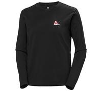 Helly Hansen F2f W Organic Cotton Long Sleeve Tee Camiseta, Negro/Negro, XL Mujer