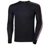 Helly Hansen Hh Lifa Stripe Crew, Camiseta Hombre, Azul marino, XL