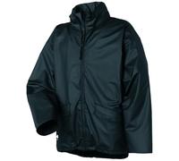 Helly Hansen Hombre Chaqueta Impermeable, Negro, L | Resistente al viento con tecnología Helox+, elástico completo, capucha plegable y ajustable, cremallera frontal YKK