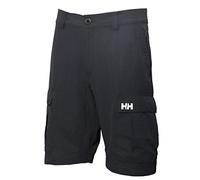 Helly Hansen Hombre Pantalón Corto HH Cargo Secado Rápido, 28, Ébano