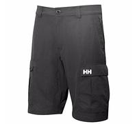 Helly Hansen Hombre Pantalones Cortos Cargo HH Quick-Dry, Ébano, 33