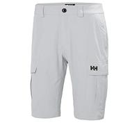 Helly Hansen Hombre Pantalones Cortos Cargo HH Quick-Dry, Gris Niebla, 38