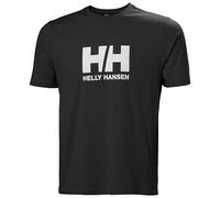 Helly Hansen Hombres Camiseta con el Logotipo de HH 3.0, Negro, 2XL