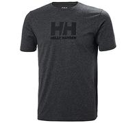 Helly Hansen Hombres Camiseta con logo HH, Ébano Melange, S