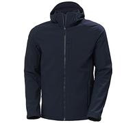 Helly Hansen Hombres Chaqueta con capucha Paramount Softshell JKT, Azul Marino, L