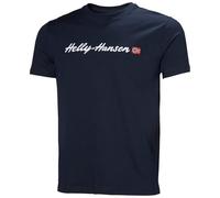 Helly Hansen Hombres Core Graphic T 2.0, Azul Marino, M