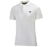 Helly Hansen Driftline Camiseta Tipo Polo de Manga Corta con Tejido de Secado rápido y Logo HH en el Pecho, Hombre, Blanco, M