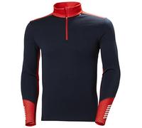 Helly Hansen Hombres Lifa Merino Midweight 1/2 Zip, Azul Marino, M