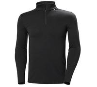 Helly Hansen Hombres Lifa Merino Midweight 1/2 Zip, Negro, M