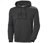 Helly Hansen Hombres Sudadera con capucha con logotipo HH, Ébano Melange, S