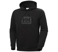Helly Hansen Hombres Sudadera con capucha con logotipo HH, Negro, S