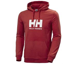 Helly Hansen Hombres Sudadera con capucha con logotipo HH, Rojo, M