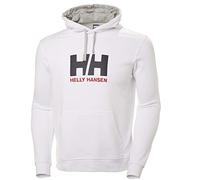Helly Hansen Hombres Sudadera con capucha con logotipo HH, Blanco, 2XL