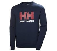 Helly Hansen Hombres Sudadera Crew con Logotipo HH, Azul Marino, M