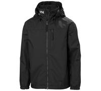 Helly Hansen Jr Crew Hooded Jacket Chaqueta Impermeable, Negro, 13 años Unisex niños