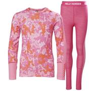 Helly Hansen Jr Graphic LIFA Merino Set Capa de Base Inferior, 181 Dragon Fruit Splash Camo a, 12 años Unisex niños