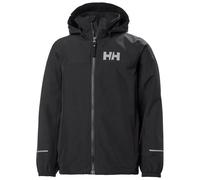 Helly Hansen JR Juell, chubasquero, niño, negro 128