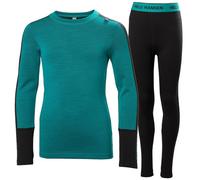 Helly-Hansen Jr Lifa Merino - Juego de ropa interior térmica de capa base para niños, lana merino que absorbe la humedad, esquí de invierno, verde señal 466 - 14