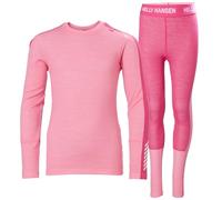 Helly Hansen Jr LIFA Merino Midweight Set Capa de Base Inferior, 068 Rosa Azúcar, 10 años Unisex niños