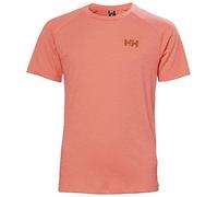 Helly Hansen Jr Loen Tech T-Shirt SS Tshirt, Peach Echo, 8 Years Unisex Kids
