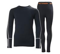 Helly Hansen Júnior Unisex Conjunto de peso mediano Jr Lifa Merino, Azul Marino, 16